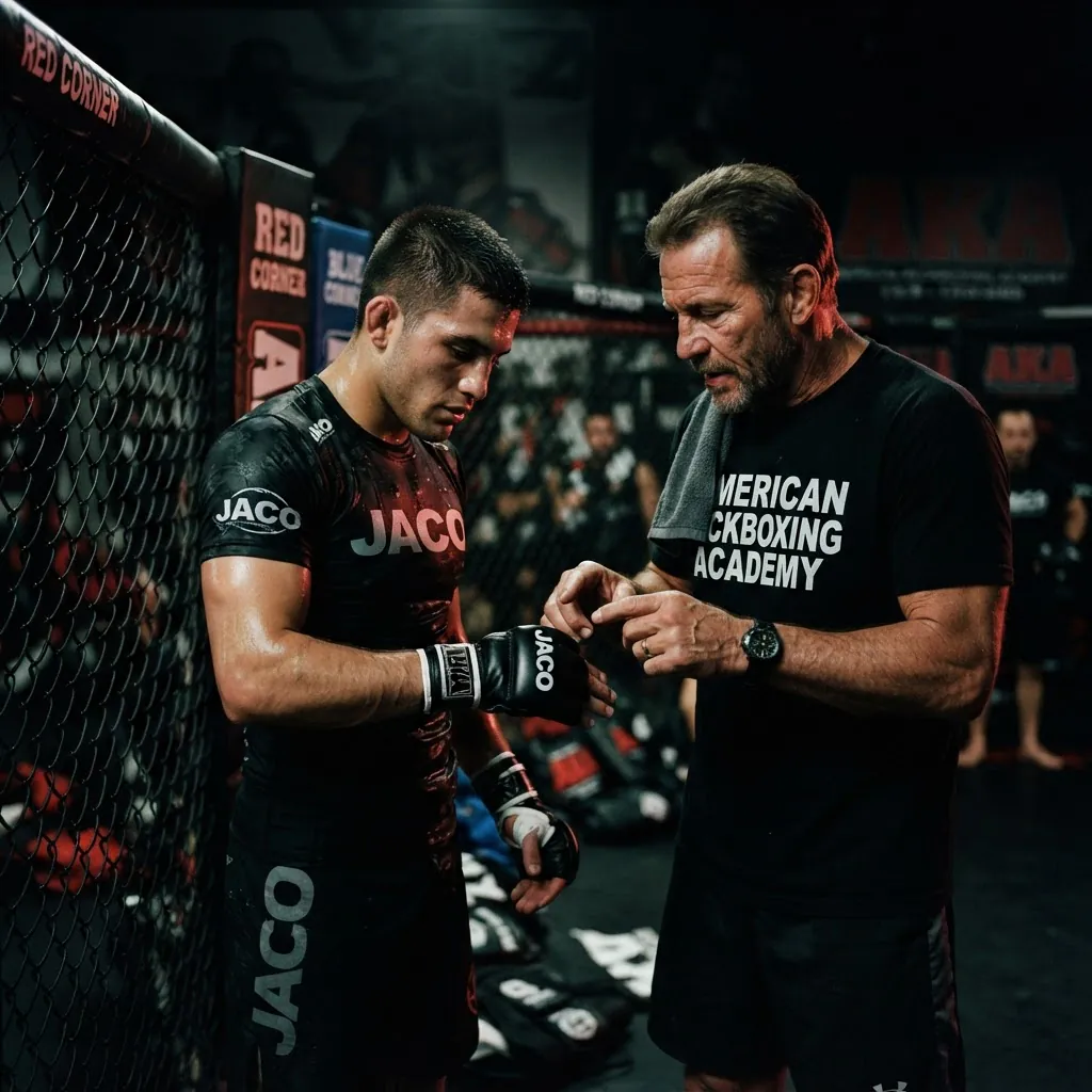 Samy Taboury encadrant un cours de MMA au Fusion Fight Club