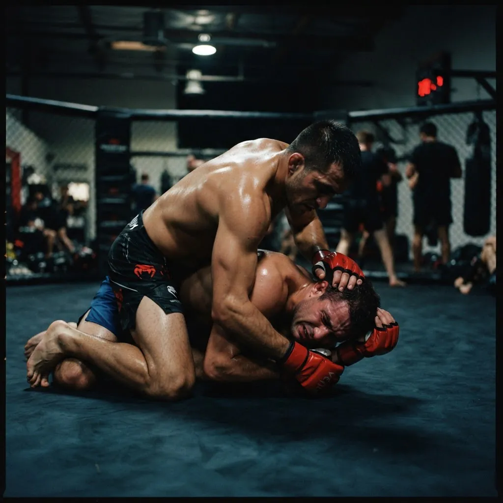 Combat au sol et contrôle en MMA près de Sète